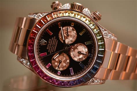 rolex daytona rainbow diamond replica|rolex daytona rainbow everose gold.